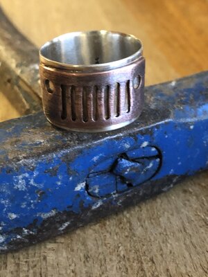 SOLD Handmade Men’s Jeep image ring