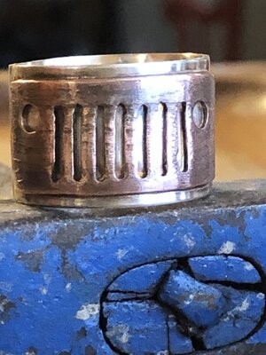 SOLD Handmade Men’s Jeep image ring