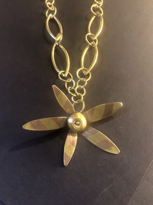 SOLD Flower pendant