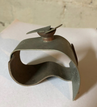 Nickel cuff with leather 1988