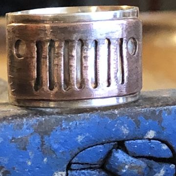 SOLD Handmade Men’s Jeep image ring