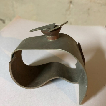 Nickel cuff with leather 1988