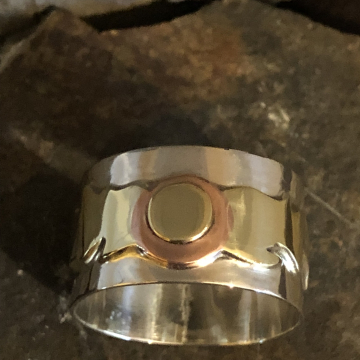 Mens Sterling Flame Ring