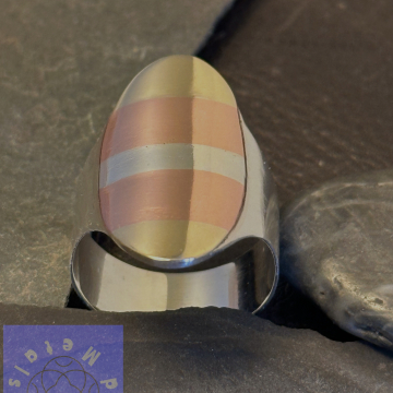 Sterling saddle ring